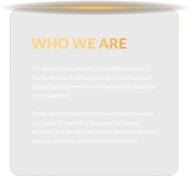 Who We Are Info Card
